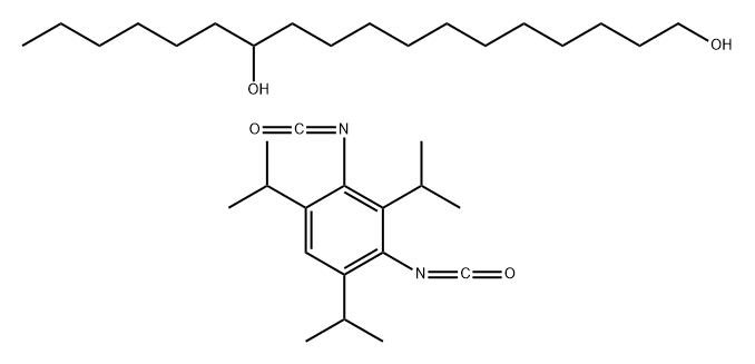 Isocyanic acid, 2,4,6-triisopropyl-m-phenylene ester, polymer with 1,12-octadecanediol Structure