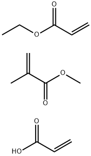 2-Propenoic acid, 2-methyl-, methyl ester, polymer with ethyl 2-propenoate and 2-propenoic acid Structure