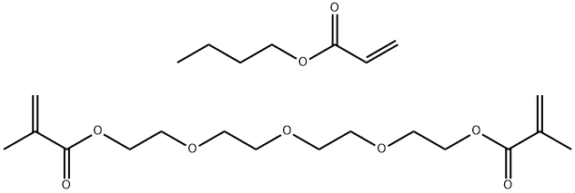 Polymer of butyl acrylate with tetraethylene glycol dimethacrylate Structure