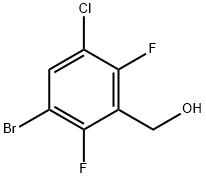 (3-Bromo-5-chloro-2,6-difluorophenyl)methanol Structure