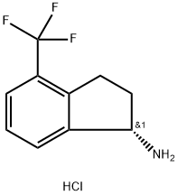 (S)-4-(trifluoromethyl)-2,3-dihydro-1H-inden-1-amine hydrochloride 구조식 이미지