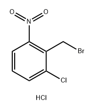 Benzene, 2-(bromomethyl)-1-chloro-3-nitro-, hydrochloride Structure