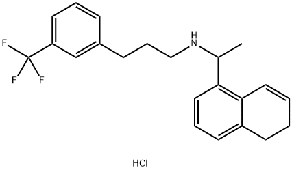 1-Naphthalenemethanamine, 5,6-dihydro-α-methyl-N-[3-[3-(trifluoromethyl)phenyl]propyl]-, hydrochloride (1:1) Structure