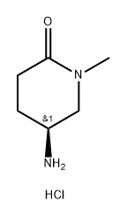 2-Piperidinone, 5-amino-1-methyl-, hydrochloride (1:1), (5S)- Structure