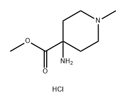 methyl 4-amino-1-methylpiperidine-4-carboxylate dihydrochloride Structure