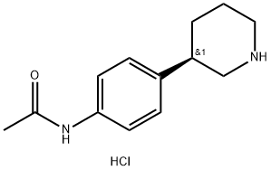 N-(4-(piperidin-3-yl)phenyl)acetamide hydrochloride Structure