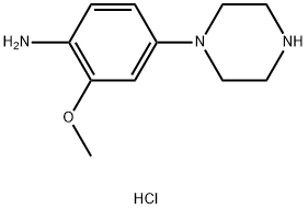 2-Methoxy-4-(piperazin-1-yl)aniline trihydrochloride Structure