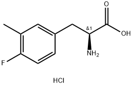 (2S)-2-amino-3-(4-fluoro-3-methylphenyl)propanoic acid hydrochloride Structure