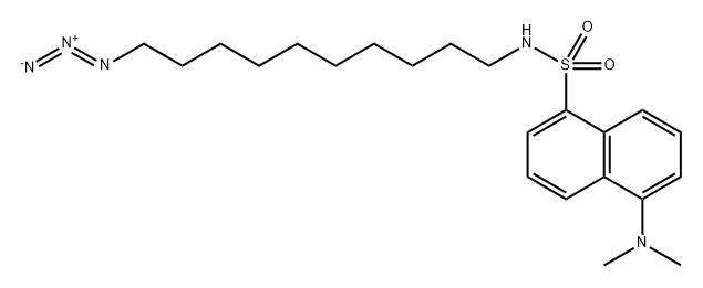 N-(10-Azidodecyl)-5-(dimethylamino)naphthalene-1-sulfonamide Structure