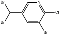 3-Bromo-2-chloro-5-(dibromomethyl)pyridine Structure