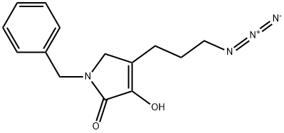 4-(3-Azidopropyl)-1,5-dihydro-3-hydroxy-1-(phenylmethyl)-2H-pyrrol-2-one Structure