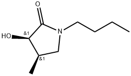 (3R,4R)-1-Butyl-3-hydroxy-4-methyl-2-pyrrolidinone Structure