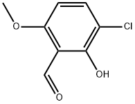 3-Chloro-2-hydroxy-6-methoxybenzaldehyde Structure