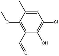 3-Chloro-2-hydroxy-6-methoxy-5-methylbenzaldehyde Structure