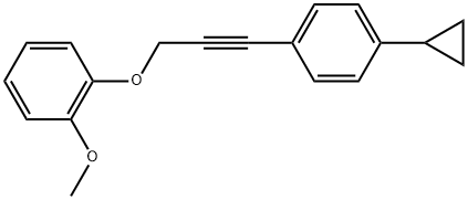 1-3-(4-Cyclopropylphenyl)-2-propyn-1-yloxy-2-methoxybenzene Structure