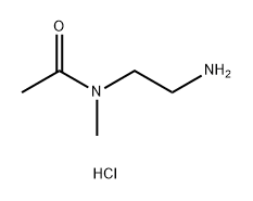 Acetamide, N-(2-aminoethyl)-N-methyl-, hydrochloride (1:1) Structure