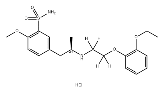 (R)-5-(2-((2-(2-Ethoxyphenoxy)ethyl-1,1,2,2-d4)amino)propyl)-2-methoxybenzenesulfonamide hydrochloride Structure