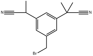 1,3-Benzenediacetonitrile, 5-(bromomethyl)-α1,α1,α3-trimethyl- Structure