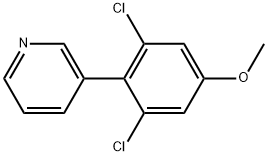 3-(2,6-Dichloro-4-methoxyphenyl)pyridine Structure