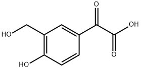 Benzeneacetic acid, 4-hydroxy-3-(hydroxymethyl)-α-oxo- Structure