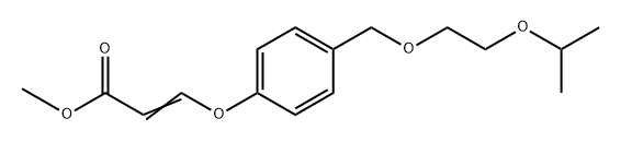 Methyl 3-(4-((2-isopropoxyethoxy)methyl)phenoxy)acrylate 구조식 이미지