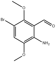 2-Amino-5-bromo-3,6-dimethoxybenzaldehyde Structure