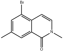 5-Bromo-2,7-dimethylisoquinolin-1(2H)-one Structure