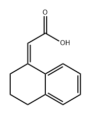 2-(3,4-Dihydronaphthalen-1(2h)-ylidene)acetic acid Structure