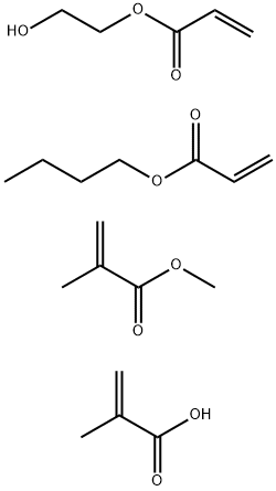 2-프로펜산,2-메틸-,부틸2-프로페노에이트,2-히드록시에틸2-프로페노에이트및메틸2-메틸-2-프로페노에이트와의중합체 구조식 이미지