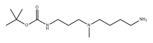 tert-butyl N-{3-[(4-aminobutyl)(methyl)amino]propyl}carba mate 구조식 이미지
