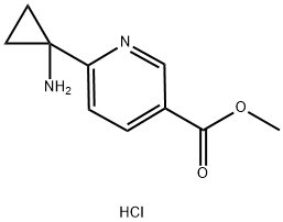 Methyl 6-(1-aminocyclopropyl)nicotinate dihydrochloride Structure