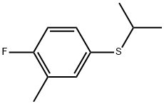 1-Fluoro-2-methyl-4-[(1-methylethyl)thio]benzene Structure