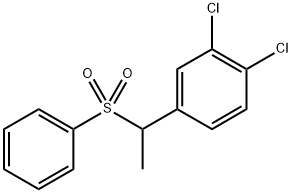 1,2-dichloro-4-(1-(phenylsulfonyl)ethyl)benzene Structure