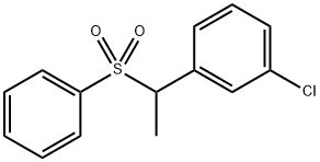 1-chloro-3-(1-(phenylsulfonyl)ethyl)benzene Structure