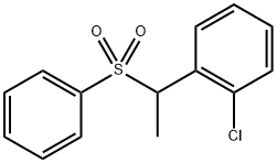 1-chloro-2-(1-(phenylsulfonyl)ethyl)benzene 구조식 이미지