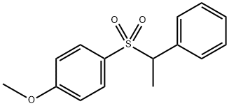 1-methoxy-4-((1-phenylethyl)sulfonyl)benzene Structure