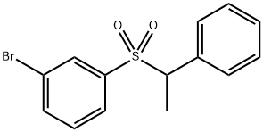 1-bromo-3-((1-phenylethyl)sulfonyl)benzene Structure