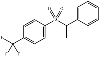 1-((1-phenylethyl)sulfonyl)-4-(trifluoromethyl)benzene Structure