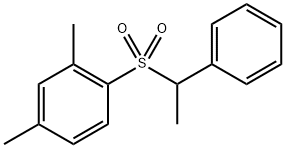 2,4-dimethyl-1-((1-phenylethyl)sulfonyl)benzene Structure