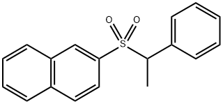 2-((1-phenylethyl)sulfonyl)naphthalene 구조식 이미지