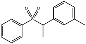 1-methyl-3-(1-(phenylsulfonyl)ethyl)benzene Structure