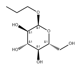 α-D-Glucopyranoside, propyl Structure
