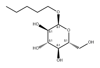 α-D-Glucopyranoside, pentyl Structure