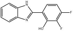 6-(1H-Benzimidazol-2-yl)-2,3-difluorophenol Structure