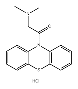 Ethanone, 2-(dimethylamino)-1-(10H-phenothiazin-10-yl)-, hydrochloride (1:1) Structure