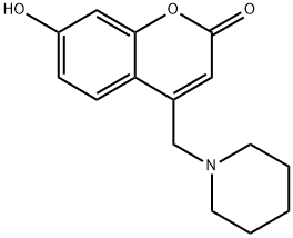 7-hydroxy-4-(piperidin-1-ylmethyl)-2H-chromen-2-one Structure