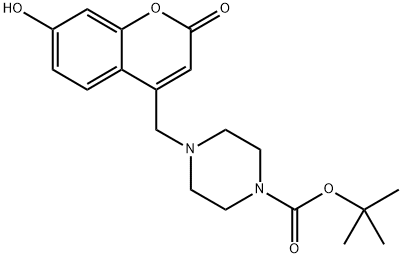 tert-butyl 4-((7-hydroxy-2-oxo-2H-chromen-4-yl)methyl)piperazine-1-carboxylate Structure