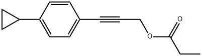 3-(4-Cyclopropylphenyl)-2-propyn-1-ol 1-propanoate Structure