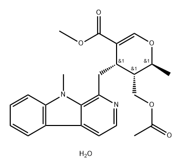 Alstonidine acetyl deriv trihydrate Structure