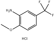 BenzenaMine, 2-Methoxy-5-(trifluoroMethyl)- (hydrochloride)(1:1) Structure